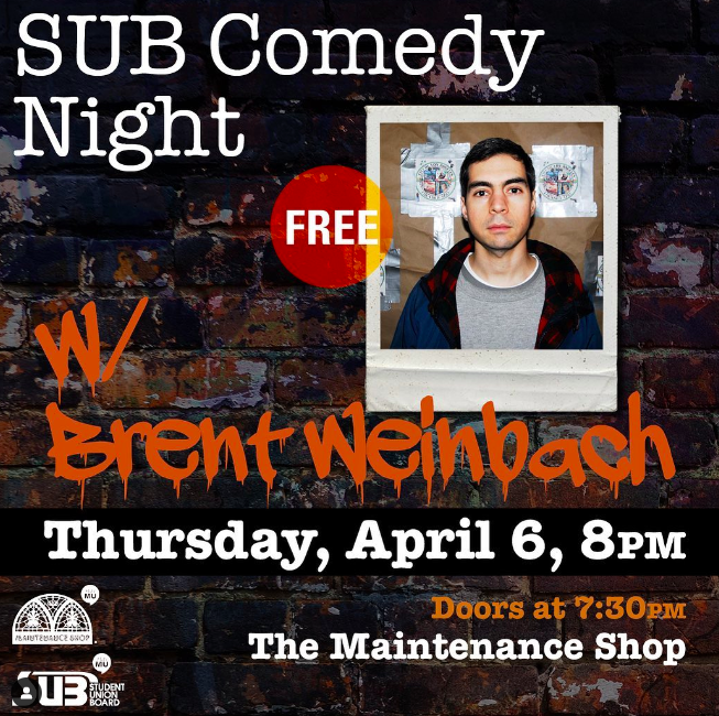 SUB Comedy Night w/ Brent Weinbach