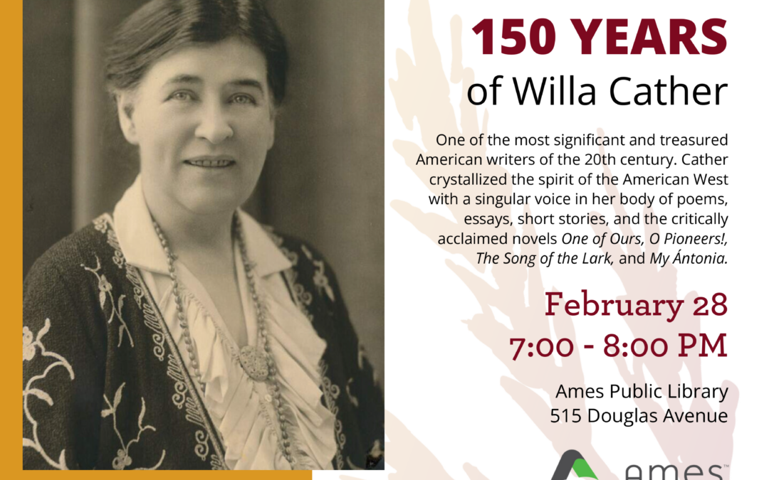 Celebrating Willa Cather 150 – Ames Writers Collective