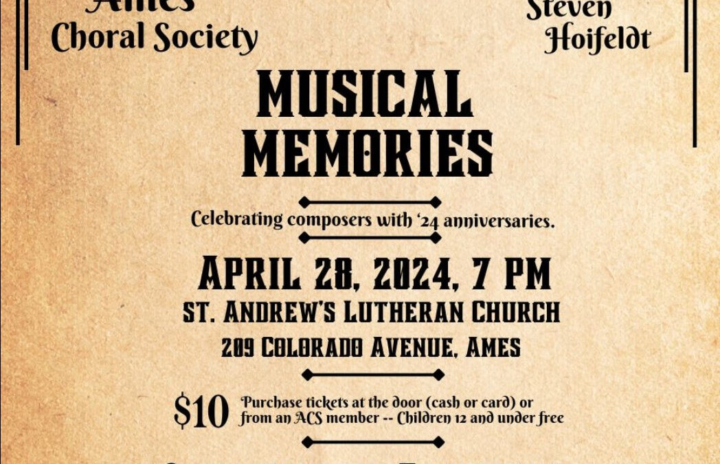 Spring Concert – Ames Choral Society