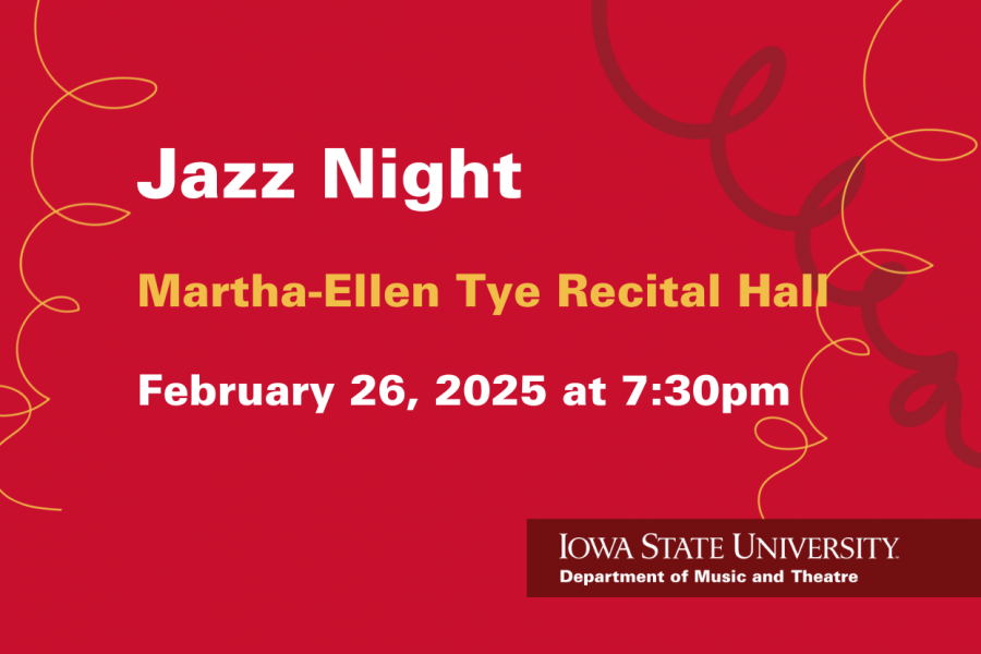 Jazz Night – ISU Department of Music and Theatre – 2.26.2025