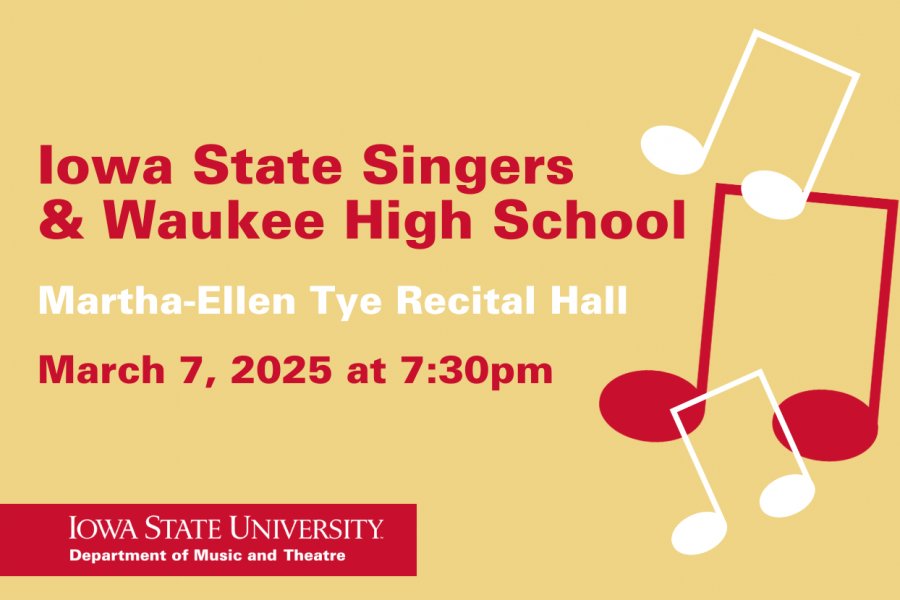 Iowa State Singers and Waukee High School A Cappella Choir