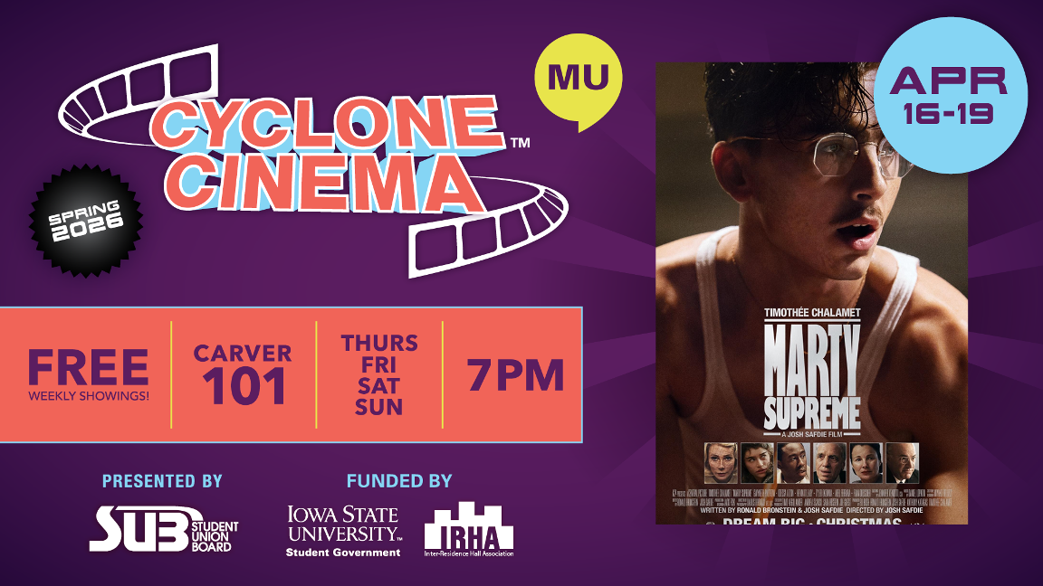 Cyclone Cinema spring 2026 movie graphic