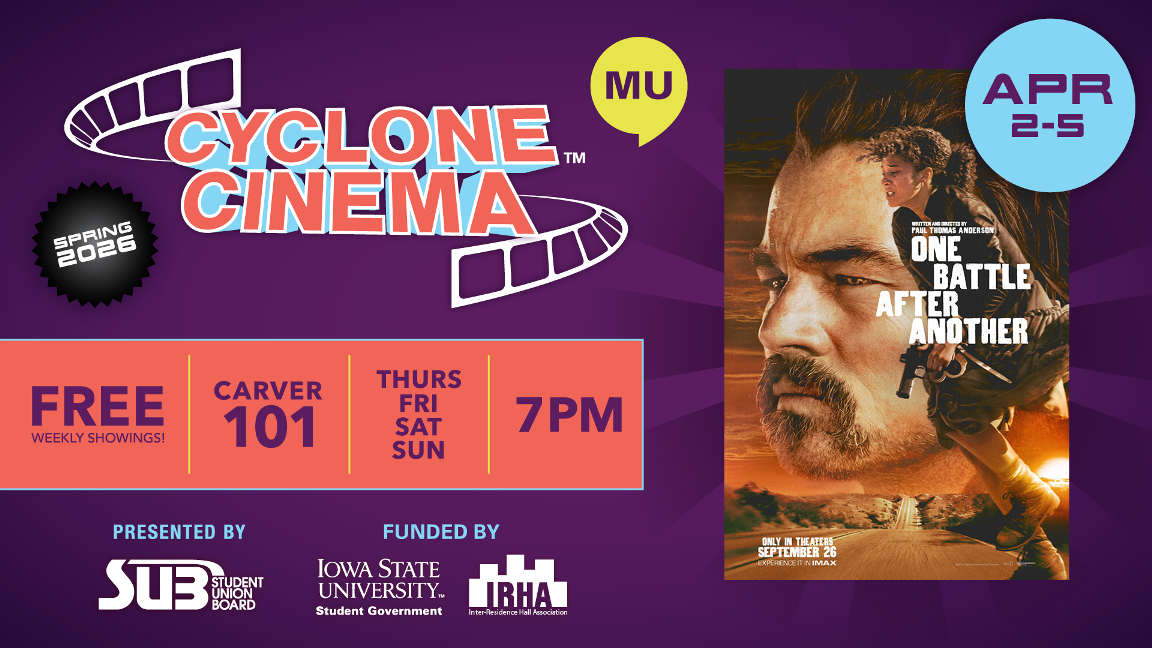 Cyclone Cinema spring 2026 movie graphic